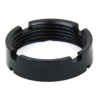 an image of the product AR15 Carbine Buffer Tube Castle Nut- Steel Black- MAR039