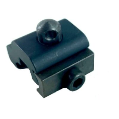 an image of the product AR15 Harris Bipod Picatinny Adapter- Short- Aluminum Black- MAR066-S