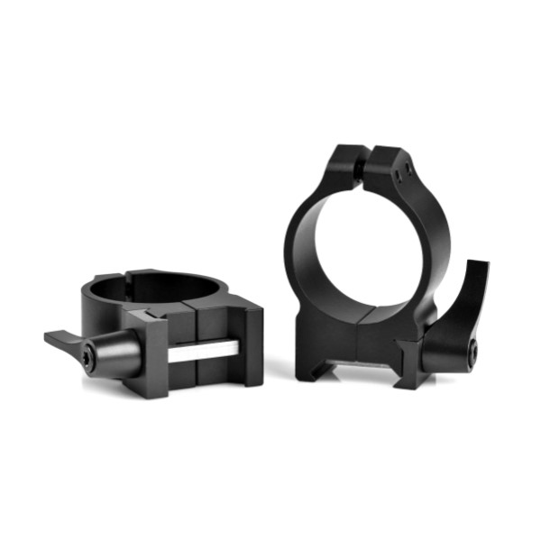 Warne 30mm Maxima Quick-Detachable Weaver-Style Scope Rings- Medium Height .375"- Matte