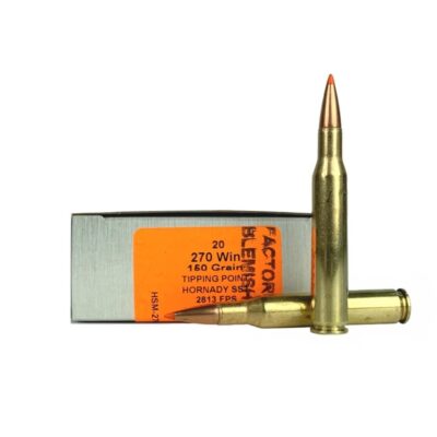 HSM Tipping Point Factory Blemish .270 Winchester 150 Gr. Hornady SST Polymer Tip- Box of 20