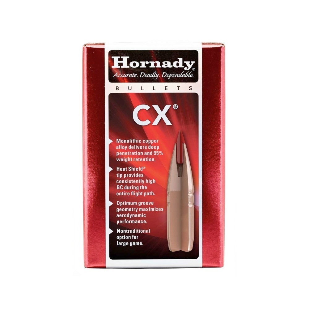 Hornady Bullets .270 Caliber/6.8mm (.277 Diameter) 100 Gr. CX Polymer Tip- Lead-Free- Box of 50