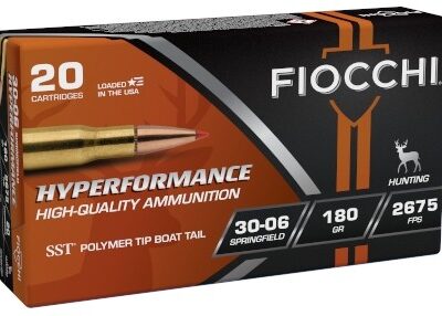 Fiocchi Hyperformance .30-06 Springfield 180 Gr. Hornady SST Polymer Tip Boat Tail- Box of 20