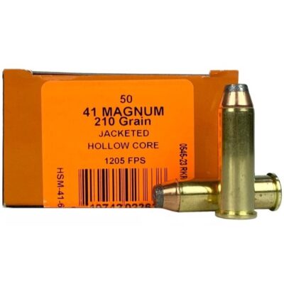HSM .41 Remington Magnum 210 Gr. Sierra Jacketed Hollow Core- Box of 50- 41-6-N