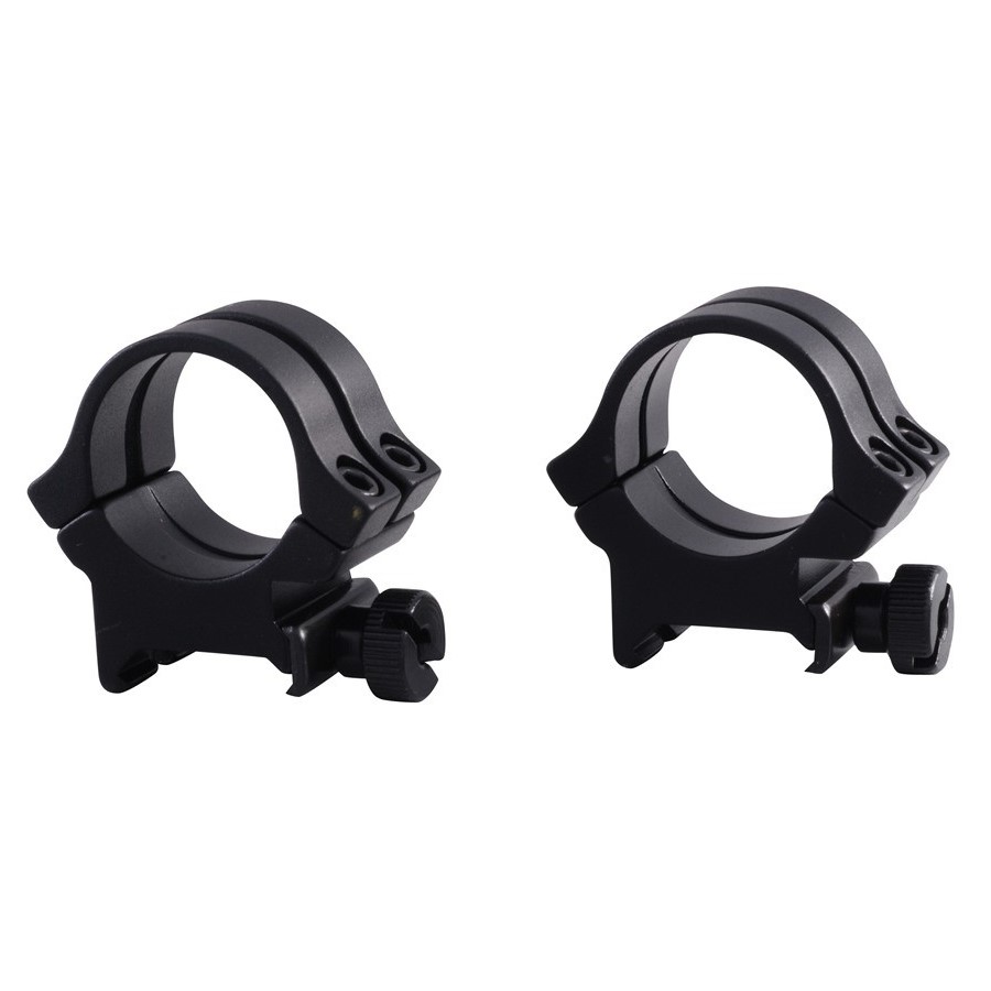 Weaver 1" Quad-Lock 4X4 Weaver-Style Rings High Height- Matte Finish