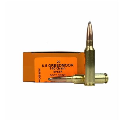 HSM 6.5 Creedmoor 140 Gr. Speer Soft Point- Box of 20