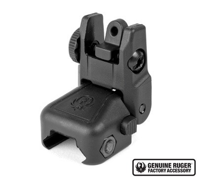 Ruger Rapid Deploy Flip Up Rear Sight- Black Polymer