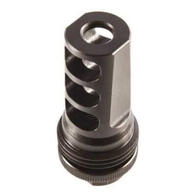 SilencerCo ASR .30 Cal/7.62mm 3-Port Muzzle Brake Suppressor Mount 5/8x24" Thread- Steel Black