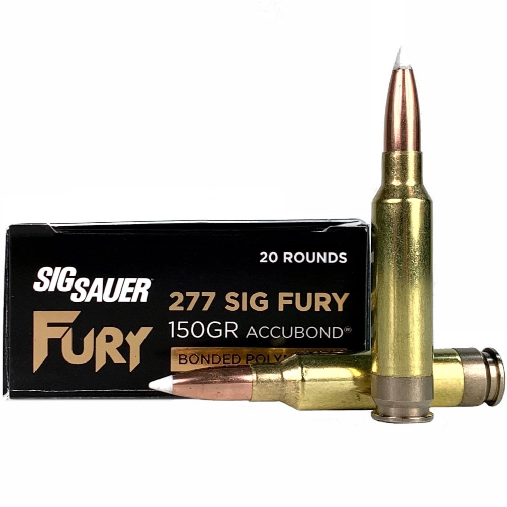 an image of the product Sig Sauer Hybrid .277 Fury 150 Gr. Accubond Polymer Tip- Box of 20