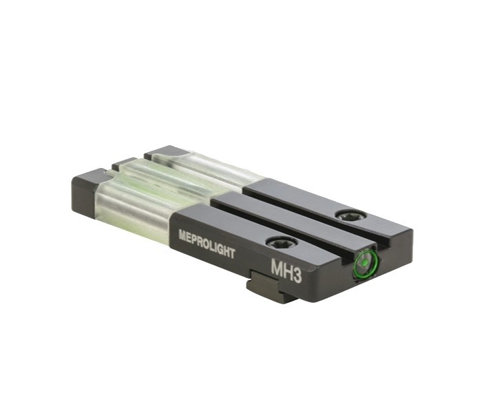 MeproLight Ft Bullseye Fiber-Tritium Optical Fixed Rear Sight, Springfield Armory XD/XDM- Green