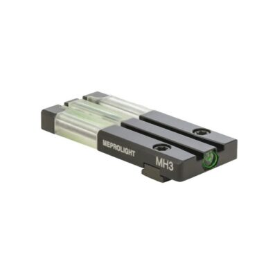 MeproLight Ft Bullseye Fiber-Tritium Optical Fixed Rear Sight, S&W M&P Shield/Shield Plus- Green