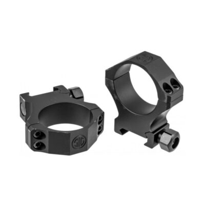 SIG SAUER ALPHA1 Hunting Scope Rings, 30mm Extra High, Aluminum, Complete Set- Black