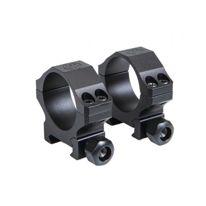 SIG SAUER ALPHA1 Hunting Scope Rings, 35mm Medium Height 0.95", Complete Set- Aluminum Black
