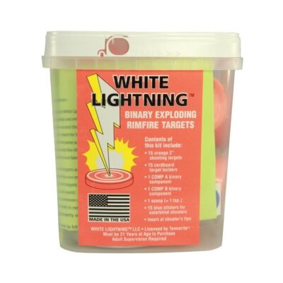 Tannerite White Lightning Rimfire Exploding Target- Package of 15