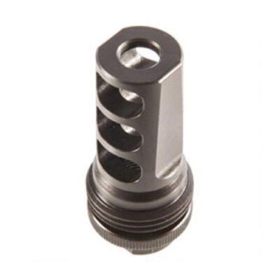 SilencerCo ASR .458 Cal 3-Port Muzzle Brake Suppressor Mount 5/8x32"- Steel Black