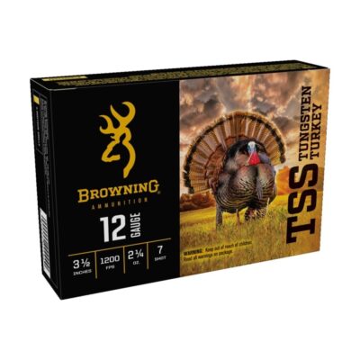 Browning TSS Tungsten Turkey 12 Gauge 3-1/2" 2-1/4 oz. #7 Non-Toxic Tungsten Shot- Lead Free- Box of 5