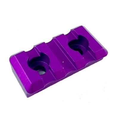 Timber Creek M-LOK Picatinny Rail Section 3-Slot- Anodized Purple