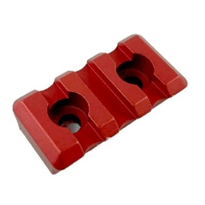 Timber Creek M-LOK Picatinny Rail Section 3-Slot- Anodized Red