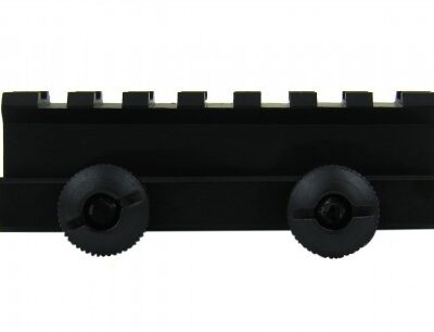 AR15 Picatinny Riser Mount 3/4" Height 7-Slot with Thumb Screws- Black