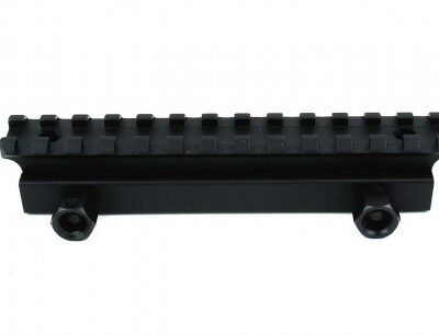 AR15 Picatinny Riser Mount 3/4" Height 13-Slot with Thumb Screws- Black