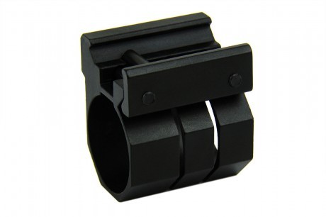 AR15 1" Flashlight/Laser Picatinny Rail Mount- Black