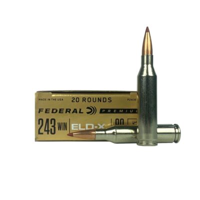 Federal Premium .243 Winchester 90 Gr. Hornady ELD-X Polymer Tip- Box of 20