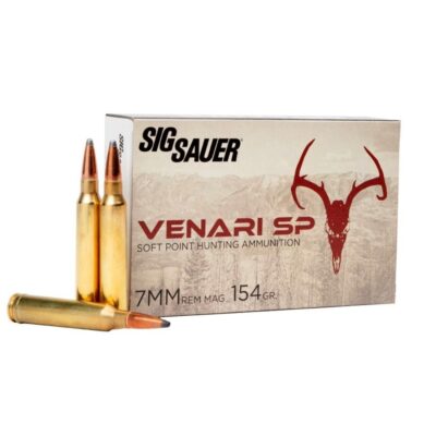 Sig Sauer 7mm Remington Magnum 154 Gr. Venari Soft Point- Box of 20