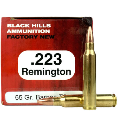 Black Hills .223 Remington 55 Gr. Barnes TSX Hollow Point- Lead-Free- Box of 50- D223N17
