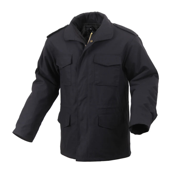 Rothco M-65 Field Jacket- Black- 2XL, Regular