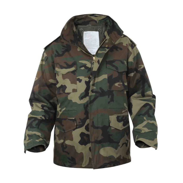 Rothco M-65 Field Jacket- Woodland Camo- Large, Regular